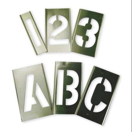 3 Plastic Stencil Set - Numbers/Letters